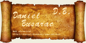 Daniel Busarac vizit kartica